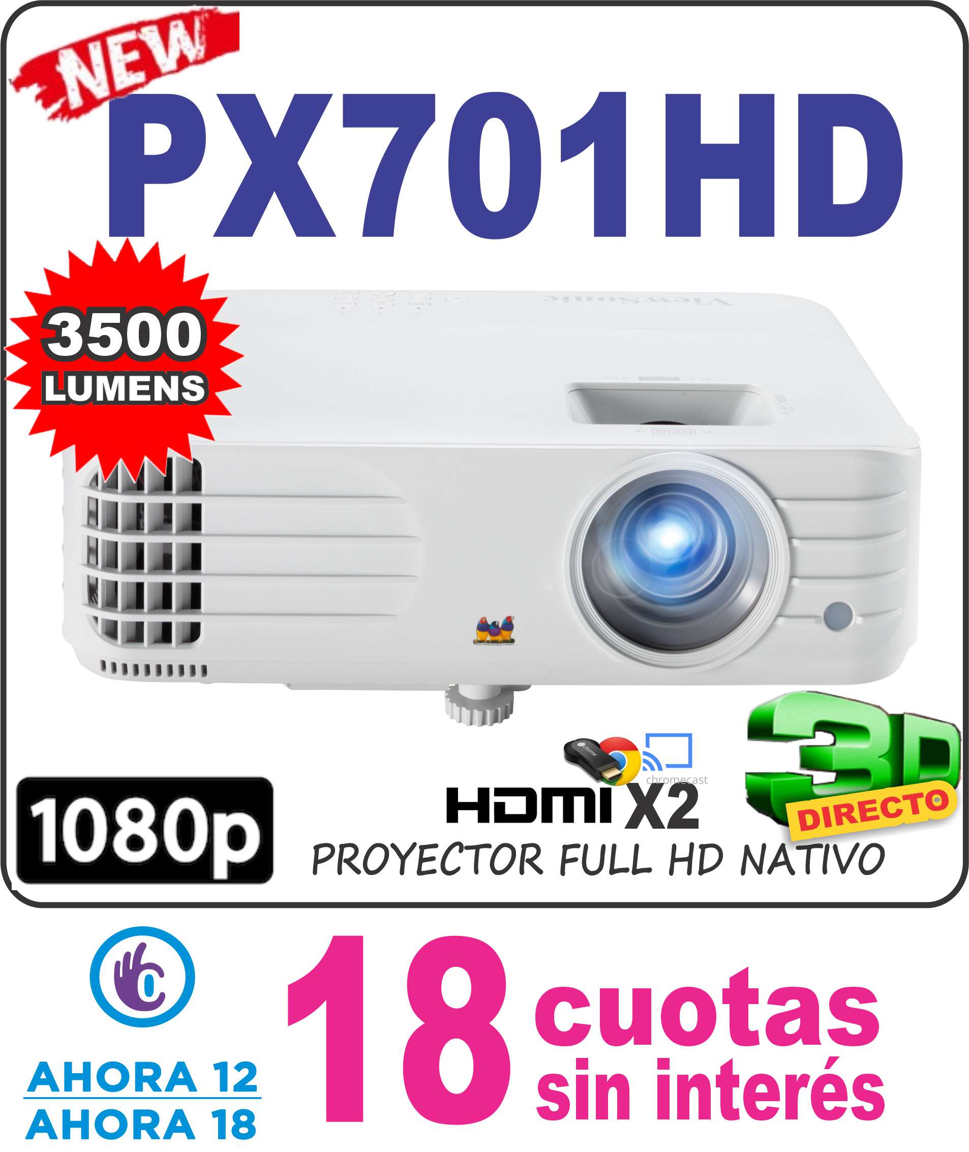 viewsonic px701HD 1080p-PAGINA